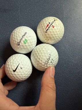Mixed Brand Golf Balls - TaylorMade, Pinnacle, Titleist, Nike - White